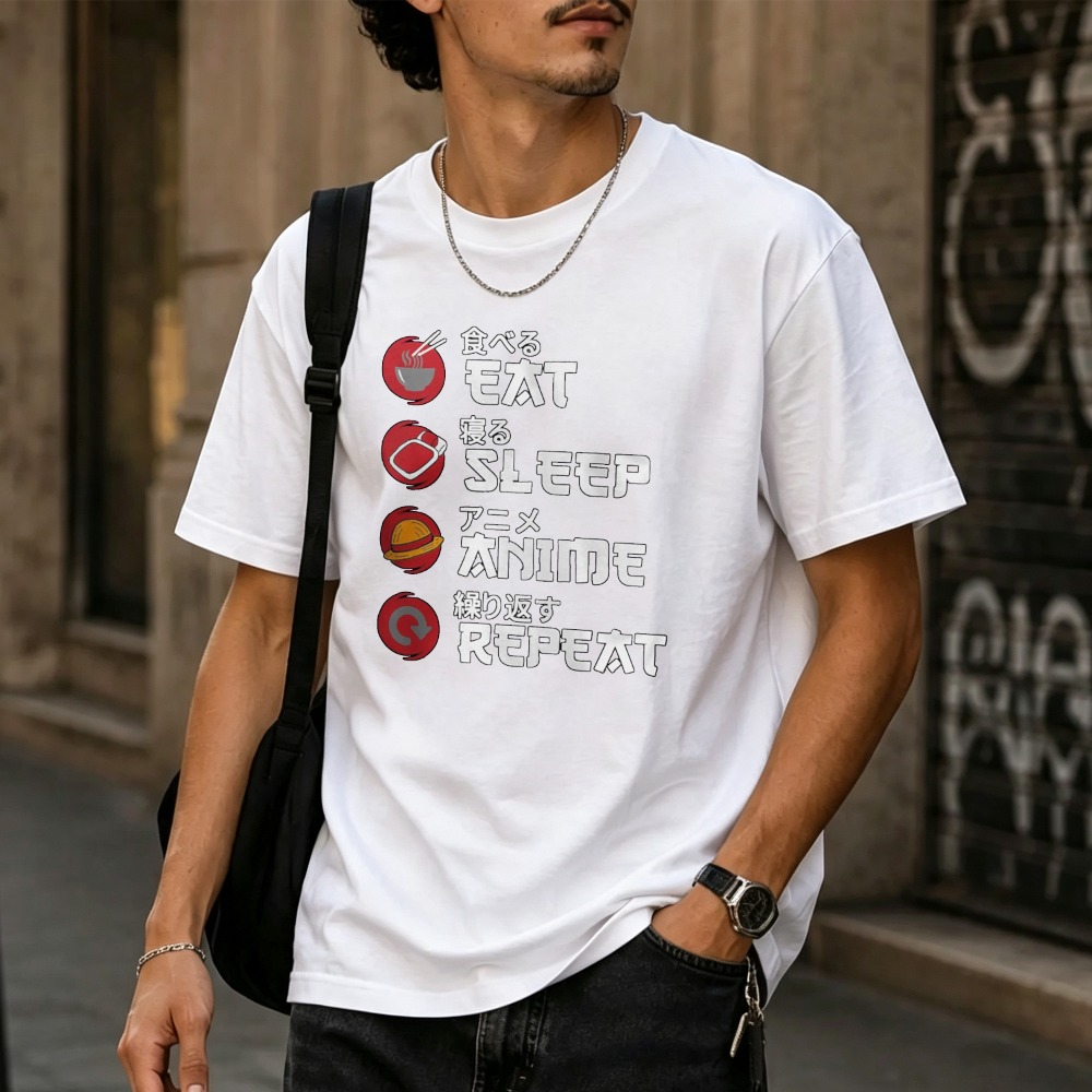 Eat Sleep Anime Repeat Japanes - Japanese Eating Lifestyle recension och pris