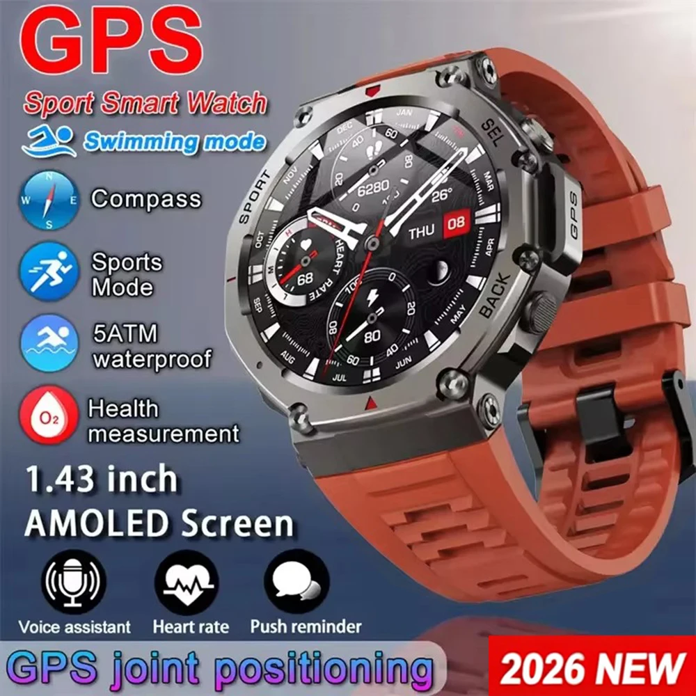 Men's Smart Watch GPS AMOLED T - Japanese Lifestyle Called recension och pris