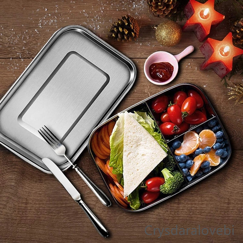 Stainless Steel Bento Kids Lun - Bento Box Two Tier recension och pris