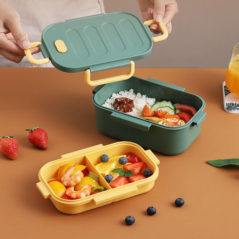 Two-Compartment Double-Layer L - Bento Box Two Tier recension och pris