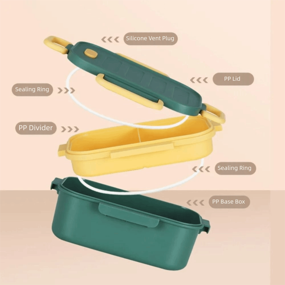 Two-Compartment Double-Layer L - Bento Box Two Tier recension och pris